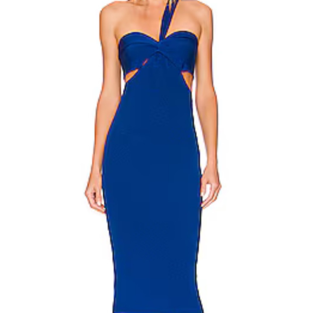 L'AGENCE Raya Knit Dress blue XS NWOT